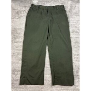 Horace Small Pants Mens 22 Olive Green Cool-Flex Uniform Utility Straight Leg